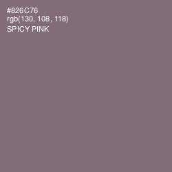 #826C76 - Spicy Pink Color Image